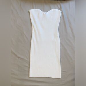 Crème Strapless Mini Bodycon Dress